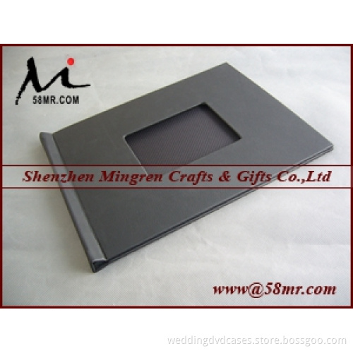 Linen Fabric Cloth File Book Folder Clip Holder